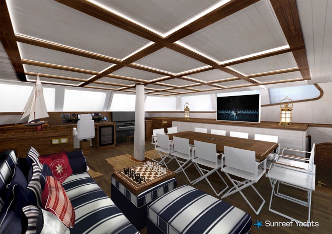 Sailing catamaran Lucy Z - Saloon