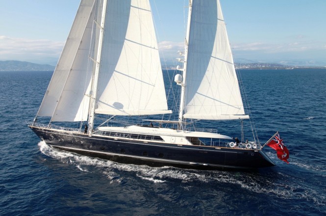 Sailing yacht SILENCIO by Perini Navi underway