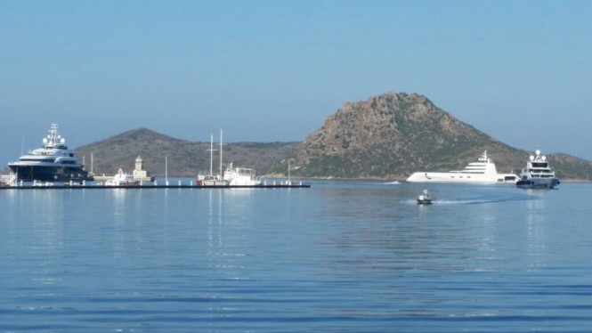 Superyacht A at Palmarina Bodrum