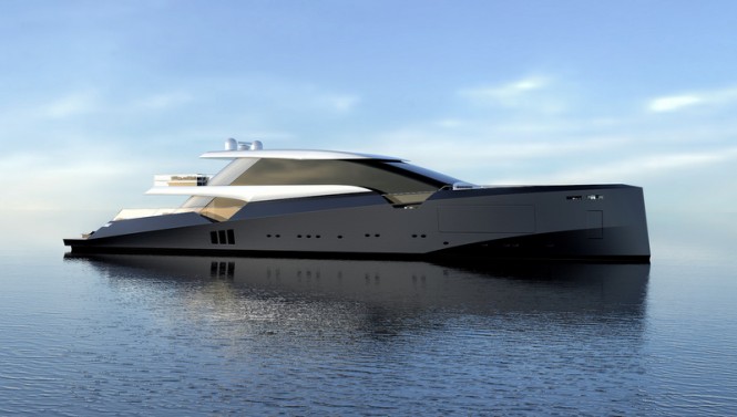 Superyacht AMNESIA concept - side view