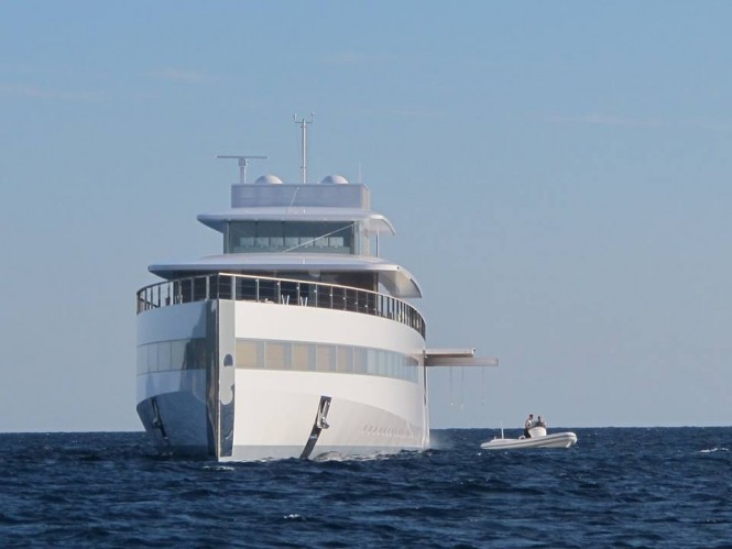 Superyacht VENUS - front view - Photo by Guillaume & Amandine Conti and Feadship Fanclub