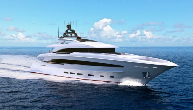 Turquoise 40m Yacht Project by Cor D Rover and Van Oossanen