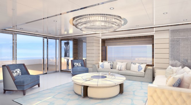 Turquoise 47m motor yacht project - Main Saloon