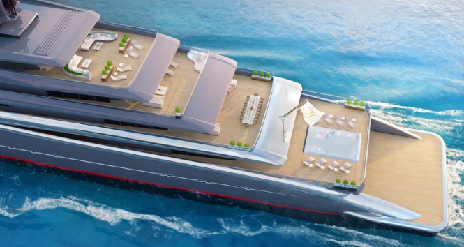 118m T. Fotiadis Luxury Yacht Concept - Decks