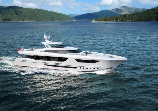 38m super yacht NINA - side view