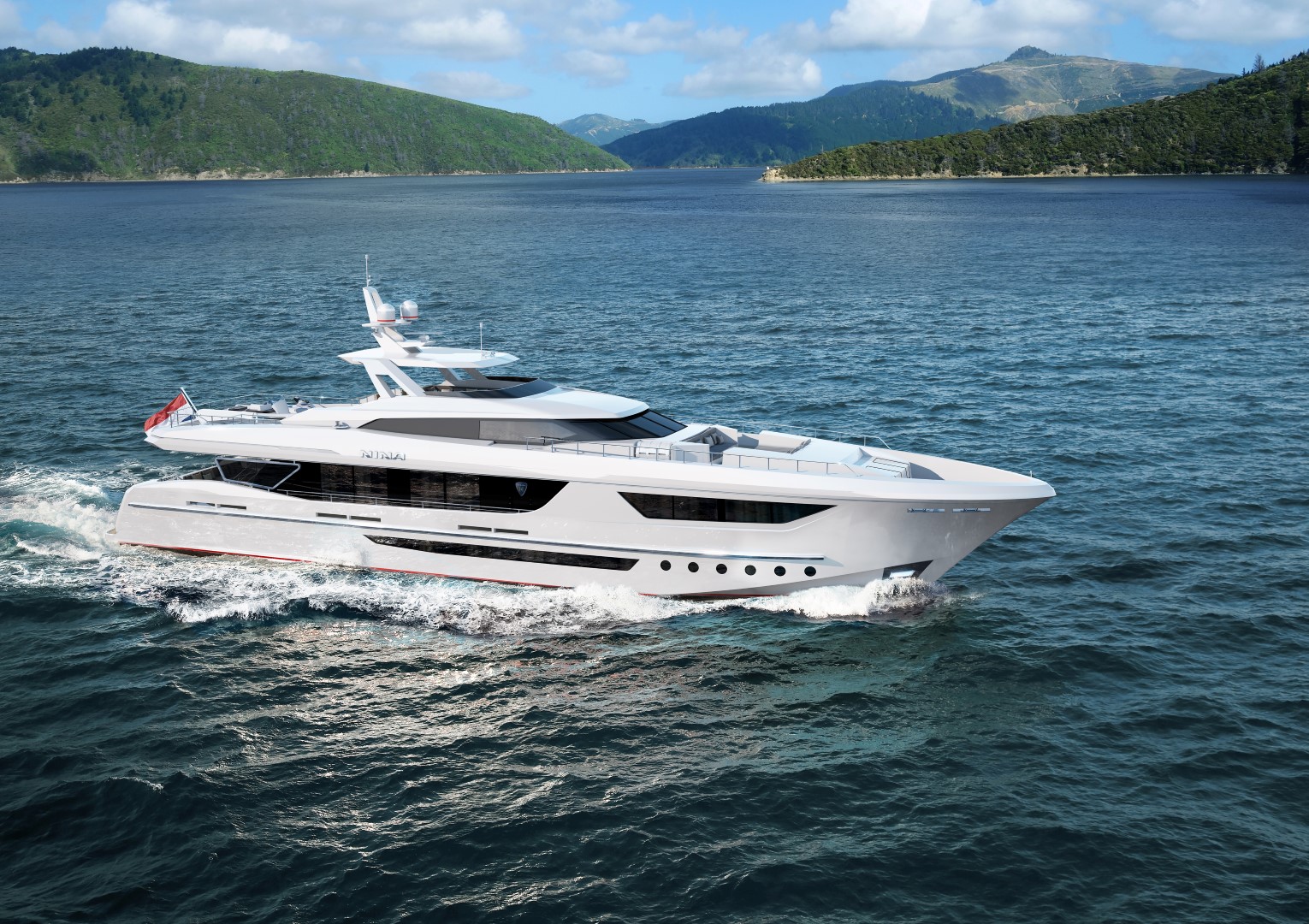 38m super yacht NINA - side view - Yacht Charter & Superyacht News