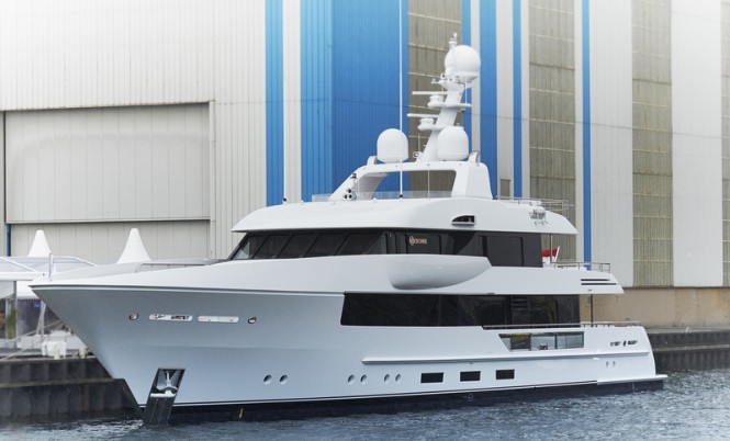44m Feadship superyacht Moon Sand (hull 690) at launch