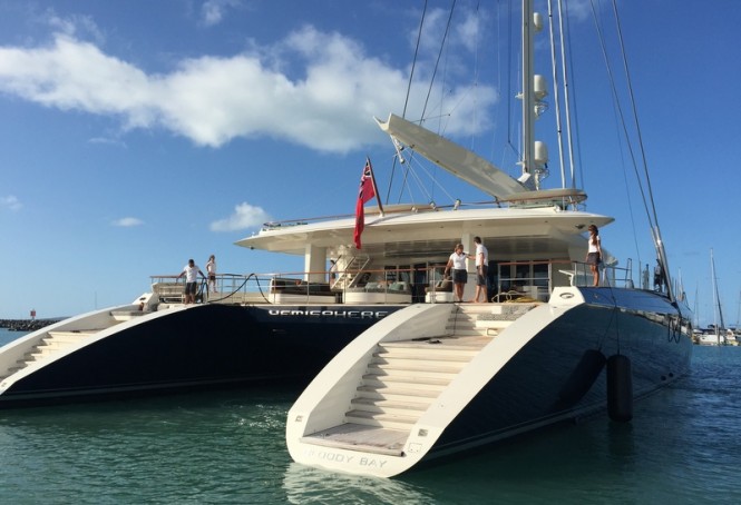 44m sailing catamaran HEMISPHERE at Abell Point Marina
