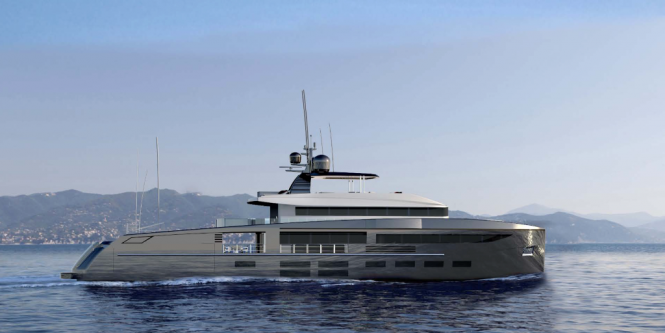 44m superyacht NEMO project designed by Fulvio De Simoni for Ocea Yacht
