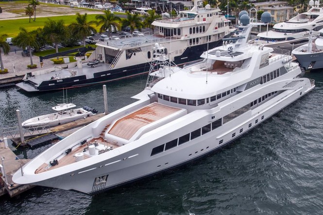 60m mega yacht ROCK.IT (hull 687) by Feadship in Port Everglades - Photo by Rob Starling and Feadship Fanclub