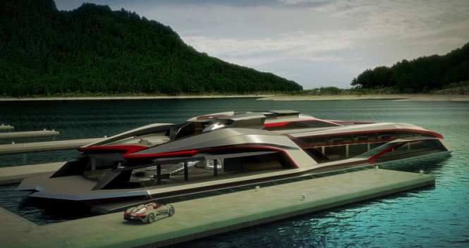 64m mega yacht KRAKEN concept by Gray Design
