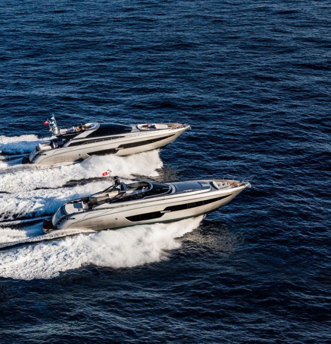 88' Florida and 88' Domino Super Yachts by RIVA underway