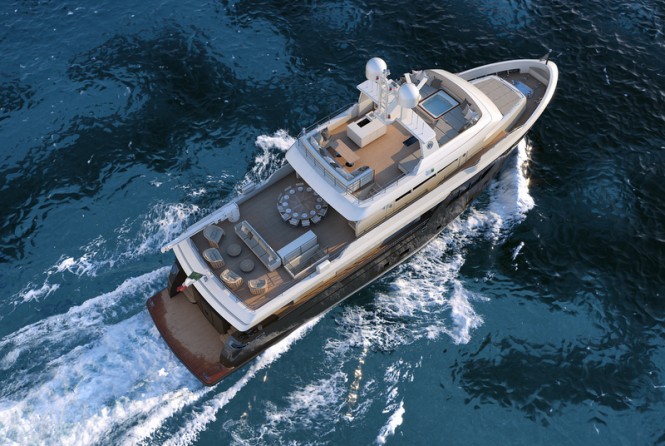 ACALA Yacht - from above