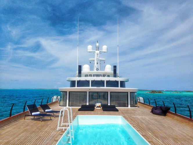 Aboard AIR superyacht - Photo by @discoverjonno and Feadship Fanclub
