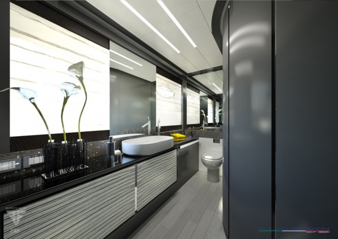 F93 Superyacht - Master Cabin Bathroom