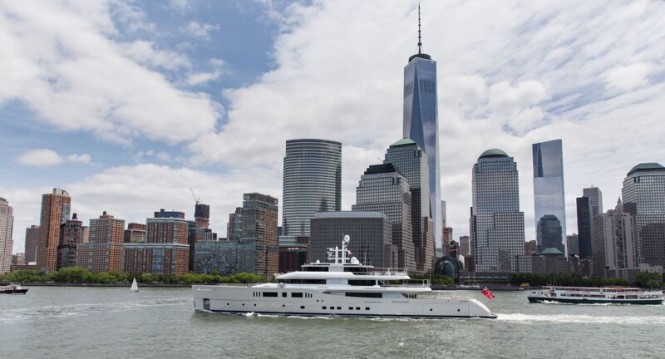 Luxury motor yacht GRACE E in New York City
