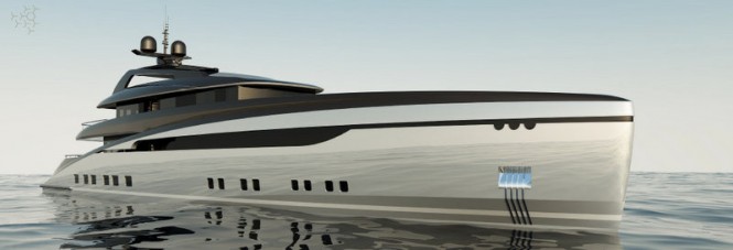 Luxury motor yacht MERIDEON 170 concept