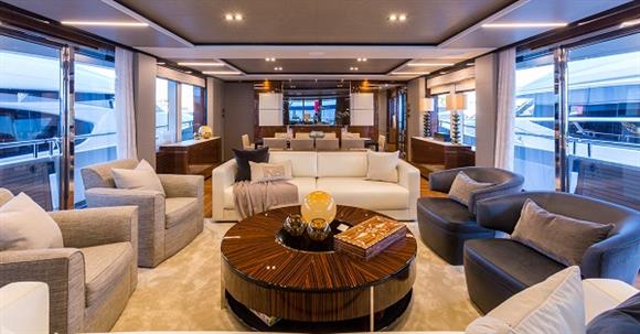 Luxury yacht ANTHEYA III - Saloon