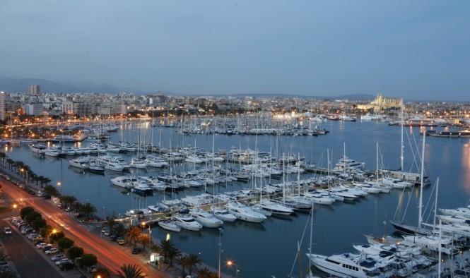 Marina Port de Mallorca in the glamorous Palma yacht vacation location