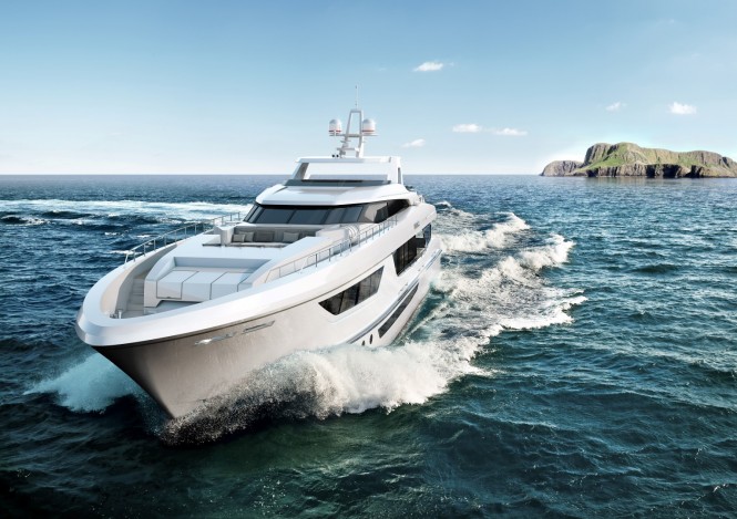 New 38m semi-displacement yacht NINA design by Heesen Yachts and Hot Lab