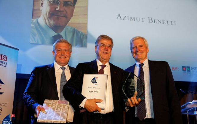 Paolo Vitelli, founder and chairman of Azimut Benetti, honoured with the Lifetime Achievement Award.