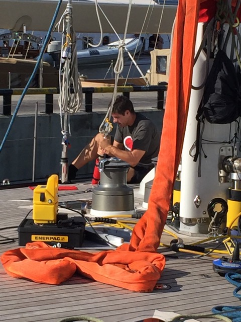 RSB team aboard BLUE DIAMOND Yacht