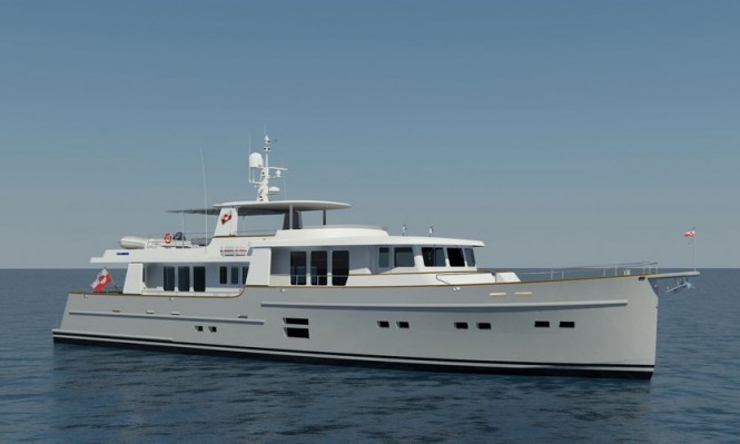 Rendering of New OCEA Commuter 90 Yacht