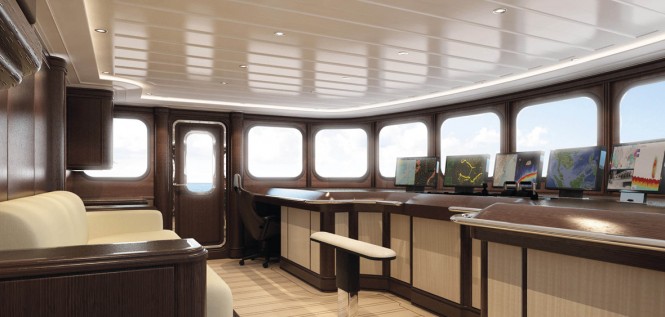 SOMETHING COOL superyacht - bridge - Image credit to Dutchmegayachts