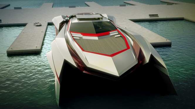 Super Yacht KRAKEN concept - front view