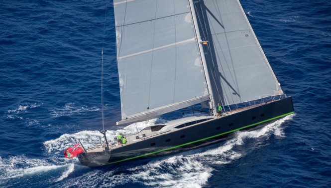 Super yacht WinWin – side view – Photo by Jesus Renedo