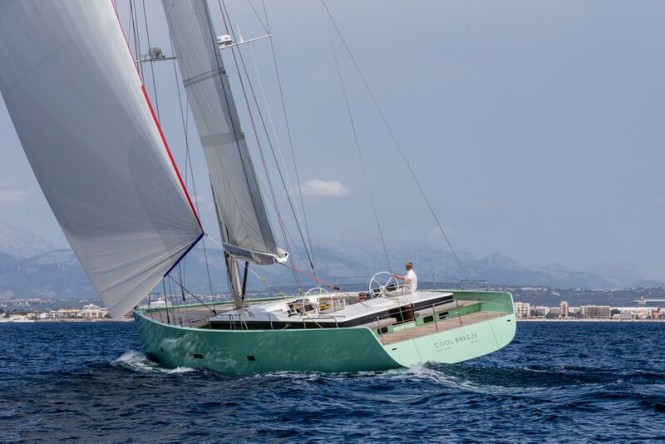 Superyacht COOL BREEZE – aft view – Photo by J. Renedo