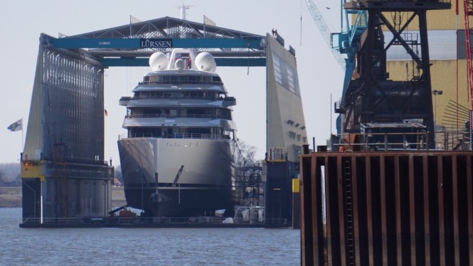 Superyacht OMAR to be launched soon - Photo by DrDuu
