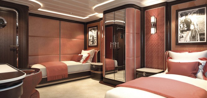 Superyacht SOMETHING COOL - Twin Cabin - Image credit to Dutchmegayachts