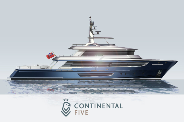 The 38m Van der Valk Continental Five Explorer Yacht Concept