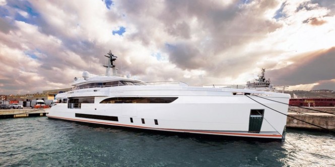 W150 superyacht GENESI at launch