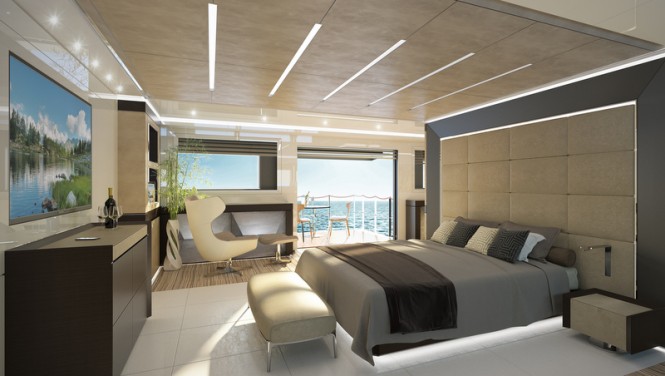 Luxury yacht GENESI - Owners Suite