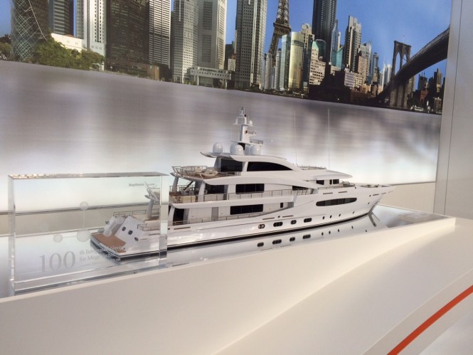 A scale model of the new AMELS 188 on display at MYS 2015