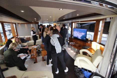 Club Vivanova Guests aboard Sunseeker superyacht SPONTANEOUS
