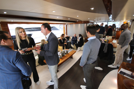 Guests aboard Sunseeker 28 Metre Yacht SPONTANEOUS