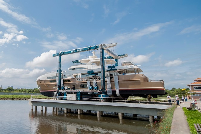 Launch of luxury yacht PARADISO