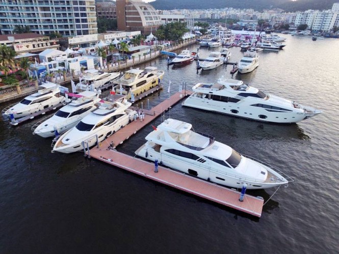 Luxury yachts by Ferretti Group on display at Hainan Rendezvous 2015