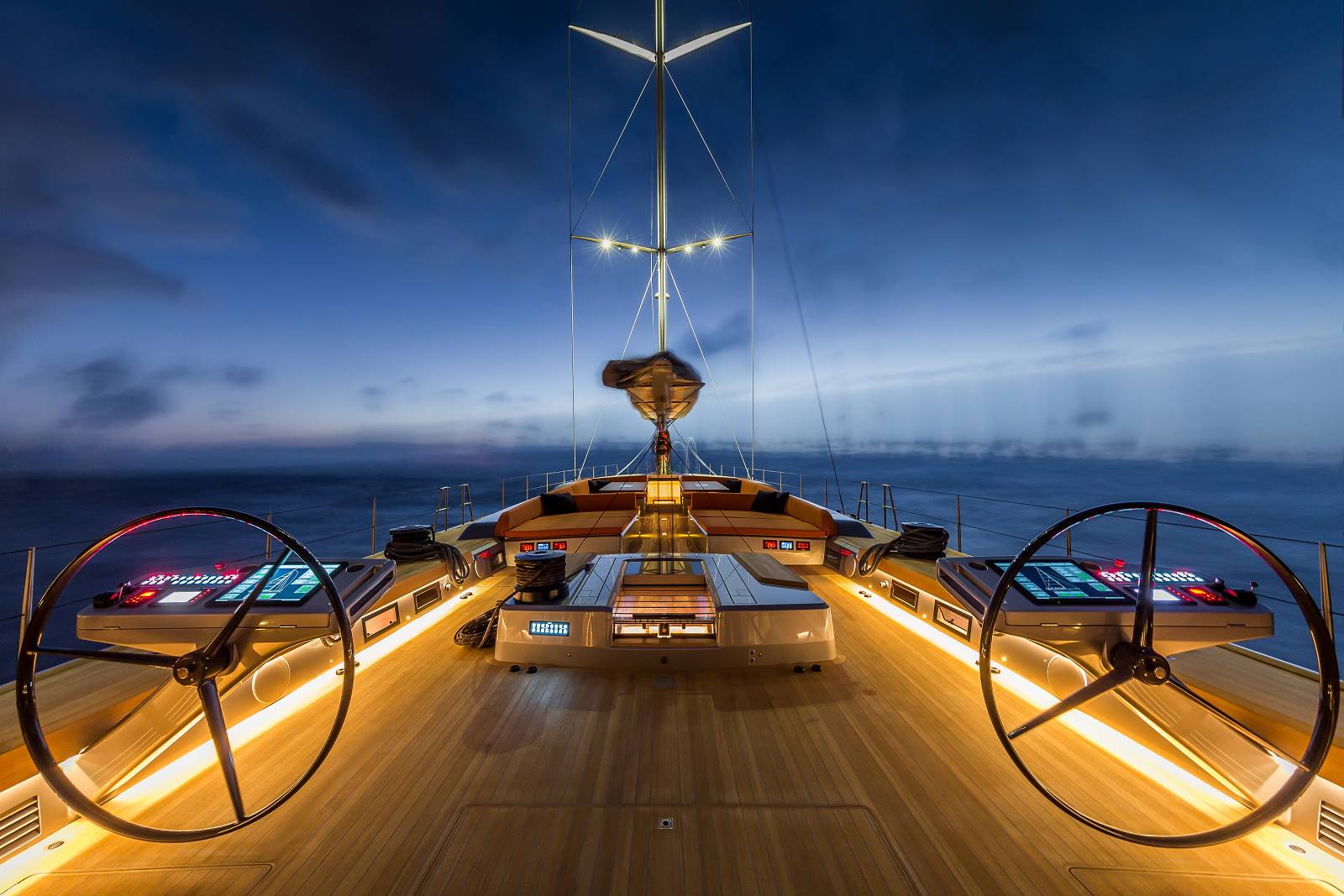 NIKATA by night Photo by Guido Cantini — Yacht Charter & Superyacht News