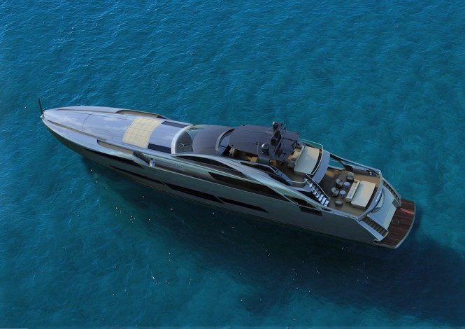 Pershing 140 - aerial view