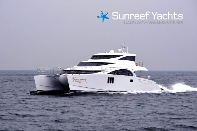 70 SUNREEF POWER CATAMARAN VIOLETTA