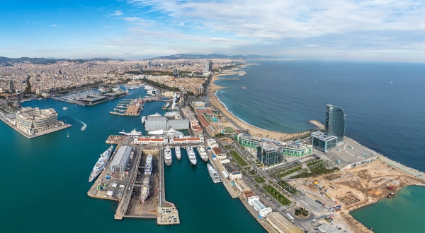 Aerial view of Marina Barcelona 92