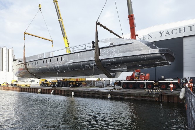 Heessen Yachts Project NOVA under construction - Photo by Dick Holthuis