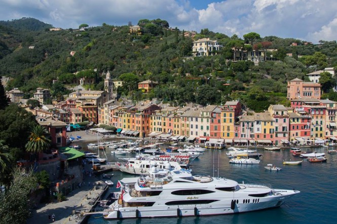 Lady Sara yacht in Portofino Italy - Photo by Kasia Palac