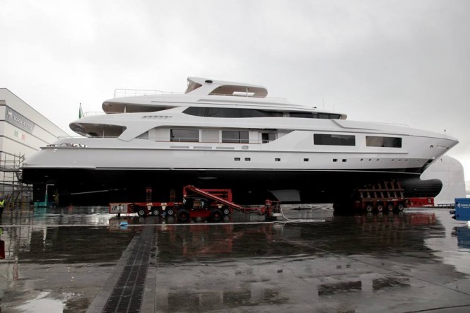 Project 10219 by Baglietto - side view - Photo by Baglietto Yachts