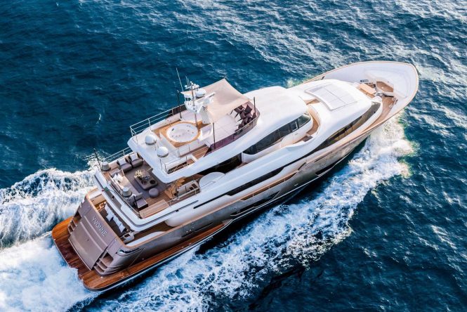 Second Custom Line Navetta 28 YVONNE from above
