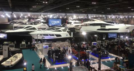 Sunseeker at the 2016 London Boat Show